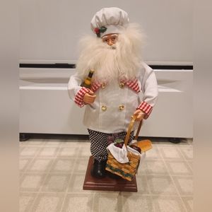 St. Nicholas Square Village Cookin' in The Kitchen SANTA 18” Tall Christmas